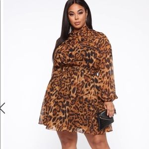 Fashion Nova leopard print dress